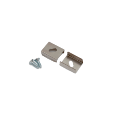 Satz Halteklammern 12mm glatt + Schrauben