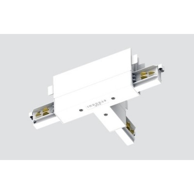 T-Verbinder H-Schiene Schutzleiter extern rechts weiss