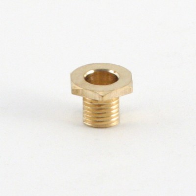 6-kant-Messingnippel M10x1 gefräst Lg. 10mm