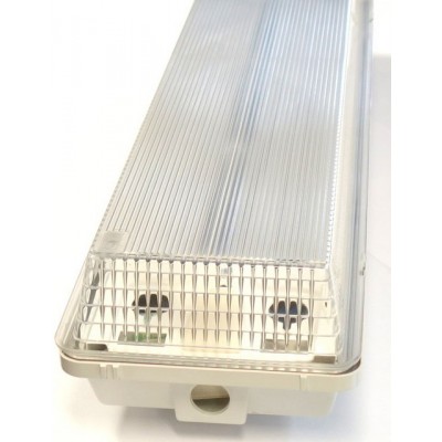 Deckenleuchtstofflampe, Wasserdicht IP65, 2x18W