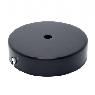 Baldachin D100H24 Eisen schwarz mit Bügel