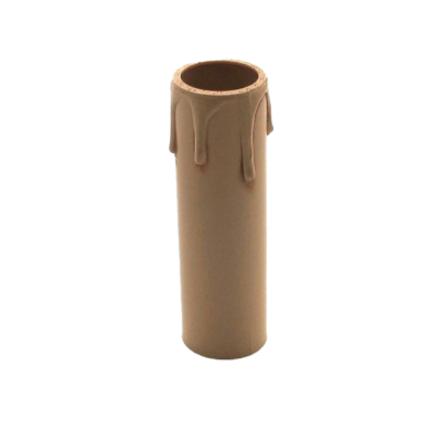 Kerzenhülse für E14-Kerzenfassung Lg. 85mm antik