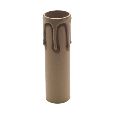 Kerzenhülse für E14-Fassung Lg. 105mm antik