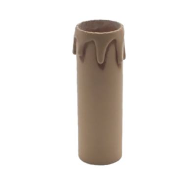 Kerzenhülse für E14-Fassung Lg.90mm antik.