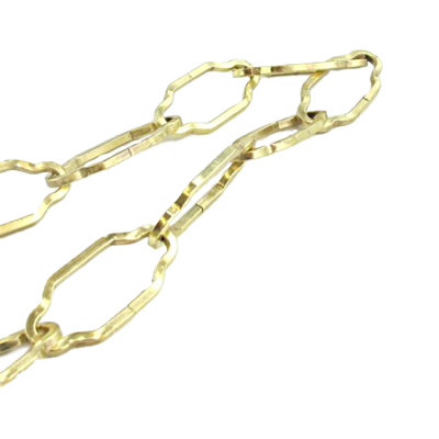 Kette Messing Gothic Eisen messingfarbig 100cm