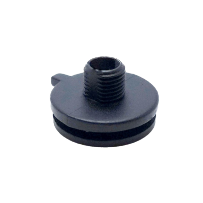 Nippel zu In-Track Adapter M10x1 H=8mm schwarz