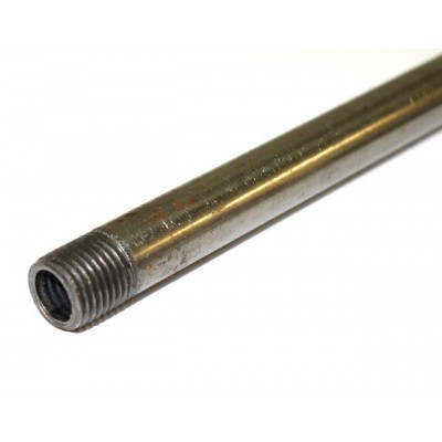 Rohr mit Endgew. M10x1 Lg.25cm Eisen roh