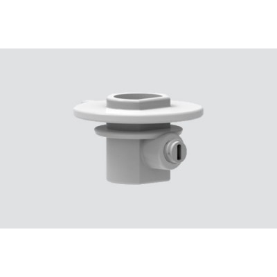 Zugentlastung aussen m. Madenschraube für Adapter weiss