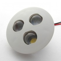 LED Modul Optospot mit 3 LED's warmweiss, Linse 45°, Gehäuse, 350mA