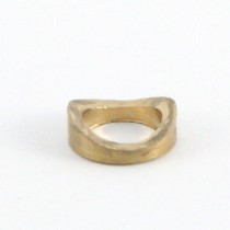 Messingring ohne Gew, D 14x5mm, Loch-D 10,2mm