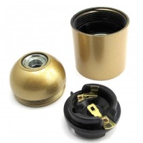 Lampenfassung E27 glatt gold