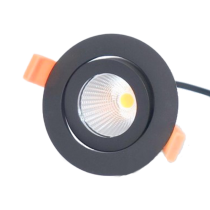 LED Downlight 9W 3000K CRI90 38° DALI dimmbar schwarz inkl. LED Driver