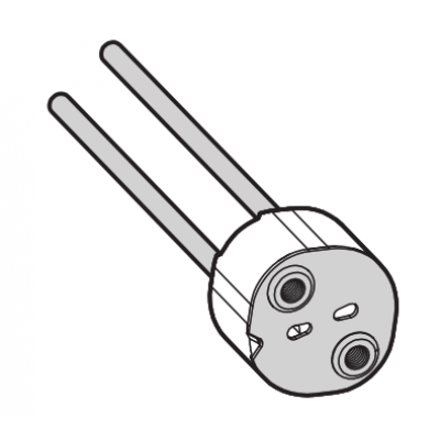 Niederspannungs-Halogenfassung G4-6,35 Litze=30cm