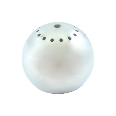 3/4 Kugel Eisen verchromt, Zentralloch 10,5 mm, Ø120