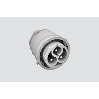 Schnellverbinder IP66/67 2P+T Steckerteil Einbau schwarz