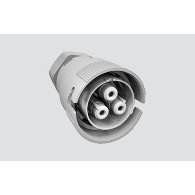 Schnellverbinder IP66/67 2P+T Buchsenteil grau