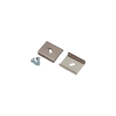 Satz Halteklammern 18mm glatt + Schrauben