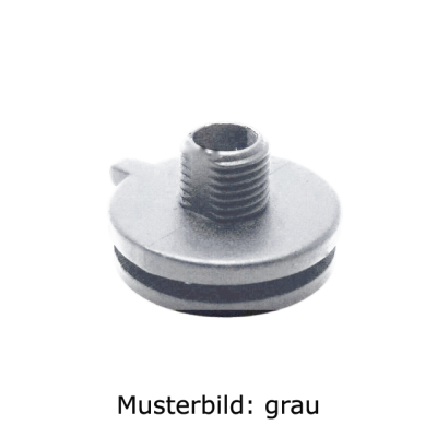 Nippel zu In-Track Adapter M10x1 H=8mm grau