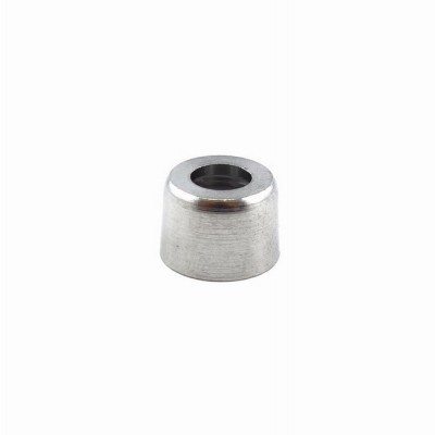 Messingring D 13 x h 9 mm, Gew.M10x1, verchromt