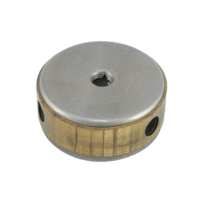 Abdeckung D 60 mm Eisen mit 3 Seitenlöcher