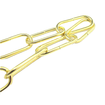 Kette Eisen messingfarbig vermessingt 100cm