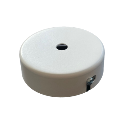 Baldachin D75H24 Eisen weiss mit Bügel