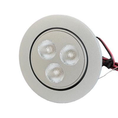 LED Einbaudownlight rund 3x3W, 40° Linse, nw