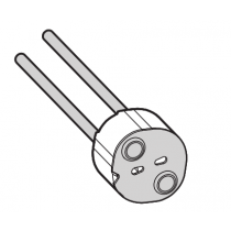 Niederspannungs-Halogenfassung G4-6,35 Litze=15cm