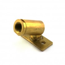 Messing-Gelenk Ø16x40mm Gew.M10x1 mit Platte