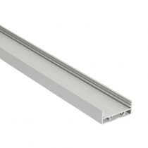 Aluprofil Cube-Multi Flat 2m silber eloxiert