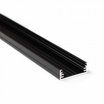 Aluprofil Extended 2m schwarz eloxiert