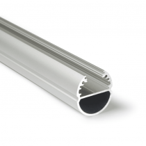 Aluprofil Ellipse 2m silber eloxiert