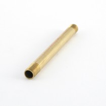 Rohr mit Endgewinde M10x1 Lg.10cm Messing roh