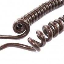 Spiralkabel 2x0.75mm2 PVC braun
