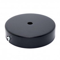 Baldachin D100H24 Eisen schwarz mit Bügel