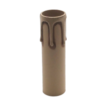 Kerzenhülse für E14-Fassung Lg. 105mm antik