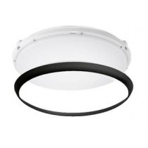 LED Deckenleuchte Aufbau 18/24/30W ww/nw/cw IP65 D 350mm schwarz