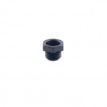 Sechskantnippel M8x1, Länge 5,5mm, schwarz