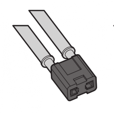 Niederspannungs-Halogenfassung G4-GY4 Litze=100cm