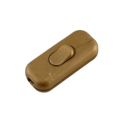Wippzwischenschalter 2-polig gold