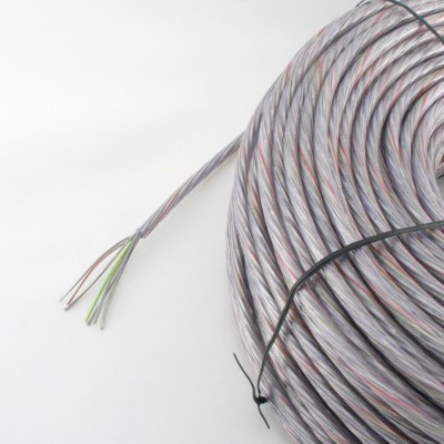 Kabel rund 7x0.75mm2 transparent Ø6.8mm 100m