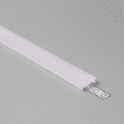 Abdeckung 17mm x 2m opal, rastend