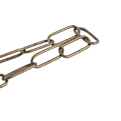 Kette Eisen bronzefarbig, zaponiert 100cm