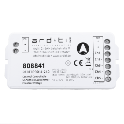 CASAMBI Lichtsteuerung PWM5 Dimmer programmierbar