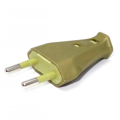 Eurostecker für Flachkabel 250V/2.5A steckbar gold