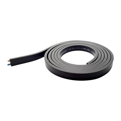 ILLU-KABEL flach 2x1.5mm schwarz Zuschnitt/m