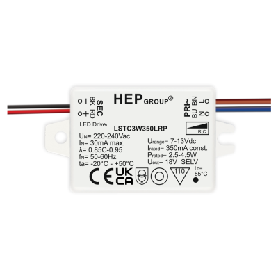 LED Driver 350mA 2.5-4.5W dimmbar