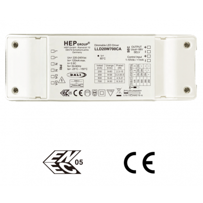 LED Driver 20W 250-700mA DALI2