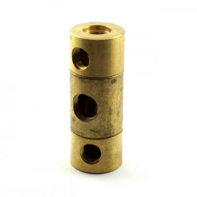 Bridge-Gelenke aus Messing D:25x66mm 2 x Gew. M10x1 1xM13x1