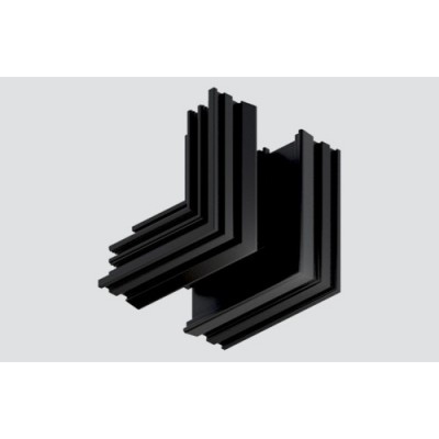 Mechanische Eckverbindung für ST3 Schiene horizontal schwarz